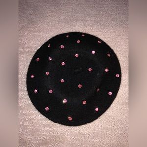 Noir Kiss Me Hello Lightweight Beret